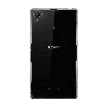 Metal Slim Hard Case For Sony Xperia Z1 Transparent