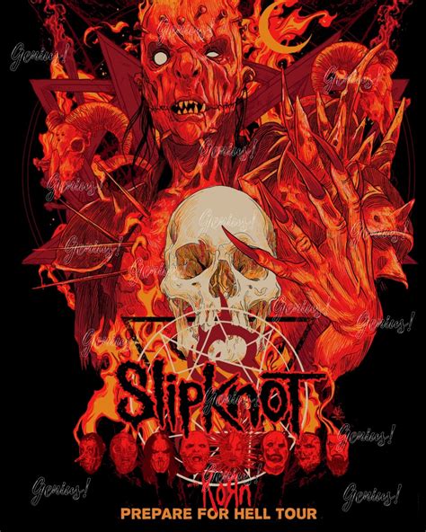 Slipknot-digital Download-psychosocial-hell TOUR 2014-slipknot - Etsy