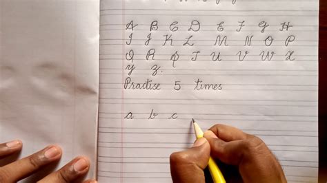 Proper Cursive Alphabet