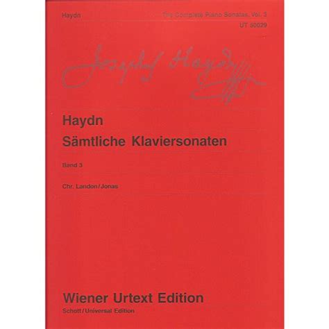 Haydn The Complete Piano Sonatas Vol 3 Gifted Musician