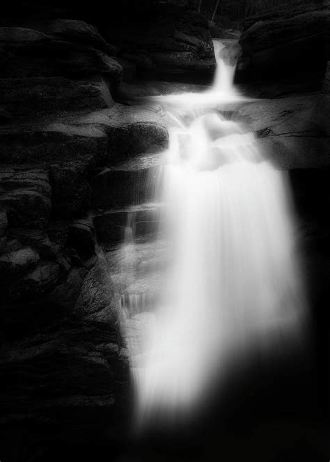 Falling Into The Abyss Black And White Photograph By Bill Wakeley