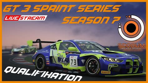 LIVE Qualifikation für SRE GT3 Sprint Serie S7 im BMW M4 GT3