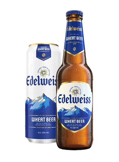 Edelweiss Wheat Beer Bottle And Glass 1106X1496px (1)