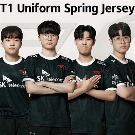 Skt 2023 Team Jersey Uniform Lol League Faker T1 T Shirt Lck Custom