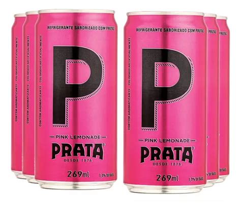 Mixer Prata Pink Lemonade Lata 269ml Pack 6 Unidades Parcelamento