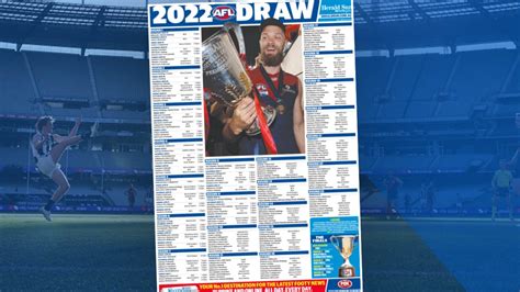 AFL fixture: Download the 2022 wall chart poster | Gold Coast Bulletin