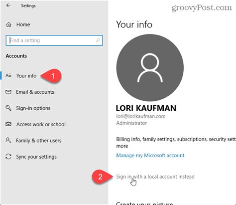 How To Create A Local Account On Windows Midargus