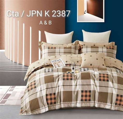 Jual FREE KARET ANTI GESER Seprei Dan Bed Cover Katun Jepang 58 Super