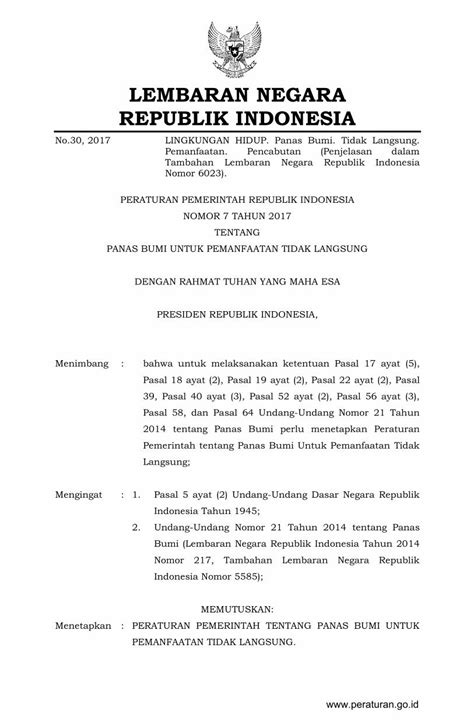 PDF LEMBARAN NEGARA REPUBLIK INDONESIA Dan Geokimia Serta Survei