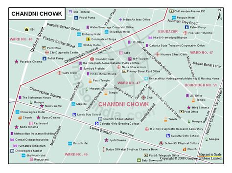 Chandni Chowk Map, Kolkata - Maps Of India