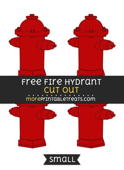 Free Fire Hydrant Cut Out Small Size Printable Fire Hydrant Cut