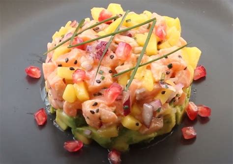 Tartar De Salm N Con Aguacate Y Mango Comida Saludable