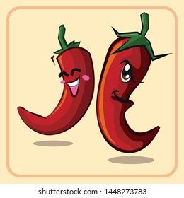 Red Hot Chili Cutie Vector Cartoons Stock Vector Royalty Free Shutterstock