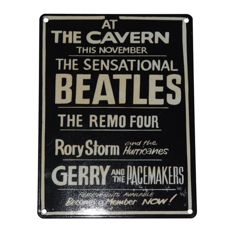 The Beatles at the Cavern Club poster tin sign - Cavern Club