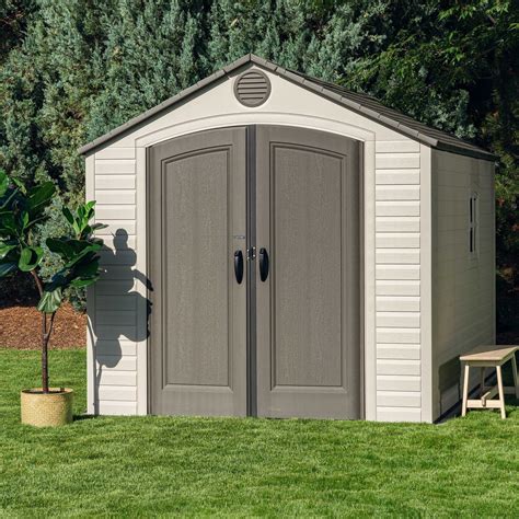 8 ft. W x 12.5 ft. D Plastic Storage Shed