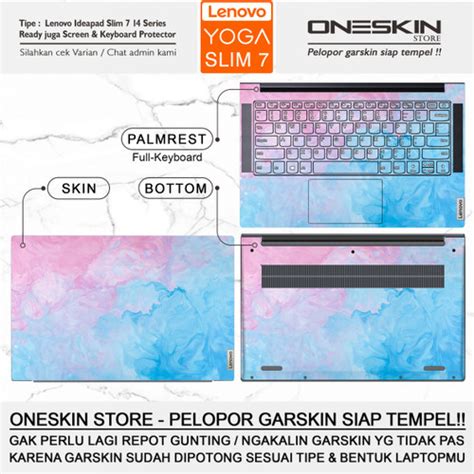 Jual Garskin Stiker Laptop Lenovo Yoga Slim 7 7i 14 15 Gambar Full Body