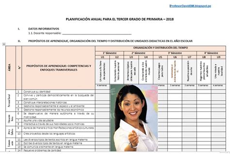 Plantillas de Planificación Anual 2018 Prof DavidBM