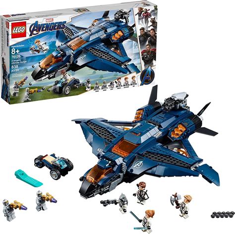 LEGO Marvel Avengers: Avengers Ultimate Quinjet 76126 Building Kit ...