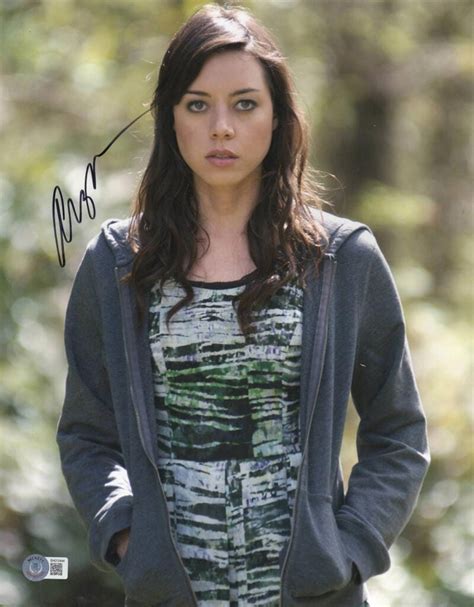 Hot Sexy Aubrey Plaza Signed 11x14 Photo Authentic Autograph Beckett Autographia