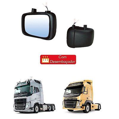 Vidro Retrovisor Volvo Fh Fm Ld Le C Desemba Ador Uouu