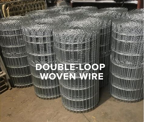 50 Ft X 4 Ft Galvanized Loop Woven Wire Old Fashioned Yard Fence