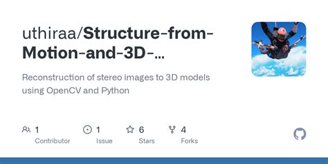 Github Uthiraastructure From Motion And 3d Reconstruction