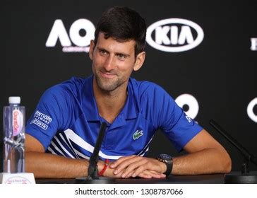 Novak Djokovic Serbia Bare Chested Shirtless Naked Stock Photo