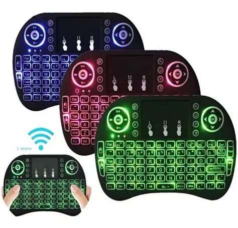 Mini Teclado Sem Fio Retroiluminado Android Led Pc Celular Mercadolivre