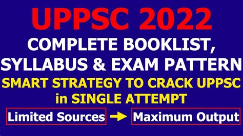 Uppsc Pcs Booklist Syllabus Exam Pattern How To Crack Pcs