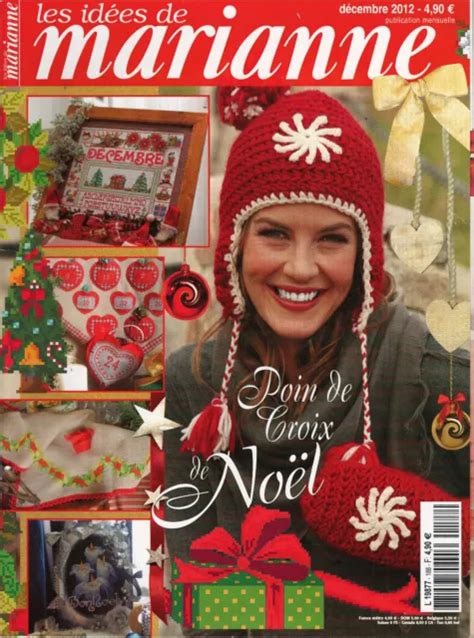 LES IDÉES DE Marianne Point de croix Noël Décembre 2012 n188 EUR 3