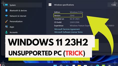 How To Upgrade To Windows 11 23H2 On Unsupported PC From 22H2 Trick