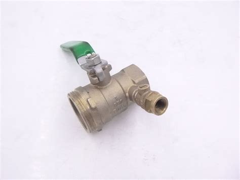 Zurn 1 Full Port Tapped Bronze Lead Free Ball Valve 400 PSI 1 850TUXL