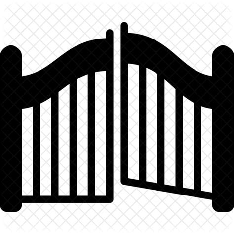 Gate Icon Download In Glyph Style