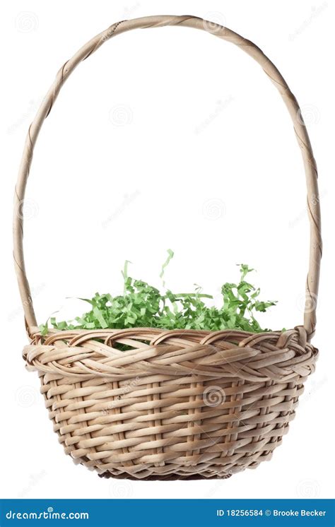 Empty Easter Basket With Green Grass Stock Images Image 18256584