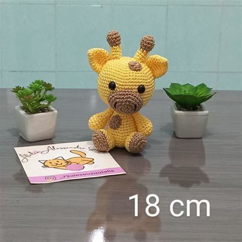 Amigurumi Girafinha Safari Baby Elo7 Produtos Especiais