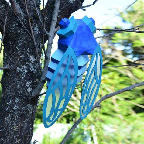 Make Your Own Papercraft Cicada With Our D Pdf Template Paper Crafts