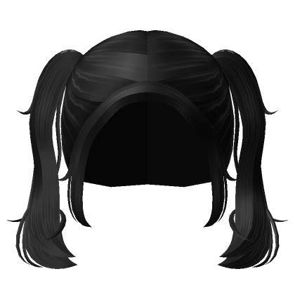 Preppy Pigtails Cute Black Roblox Item Rolimon S