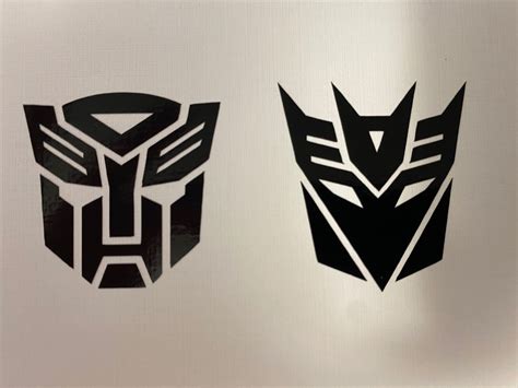 Transformer Autobot & Decepticon Combo Pack Vinyl Sticker Decal Logo - Etsy