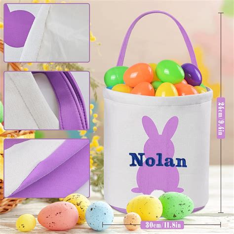 Touber Cestas De Pascua Personalizadas Para Ni Os Y Ni As Paquete De