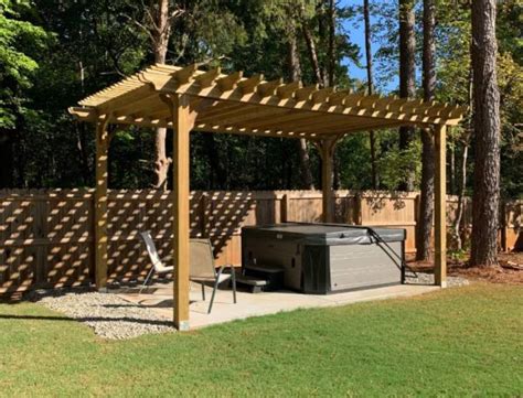 Hot Tub Pergola Ideas Measuring And Choosing Hot Tub Pergolas