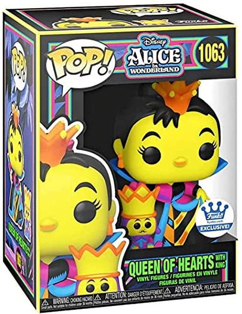 Funko Pop 1063 Alice In Wonderland Queen Of Hearts Black Light Vinyl