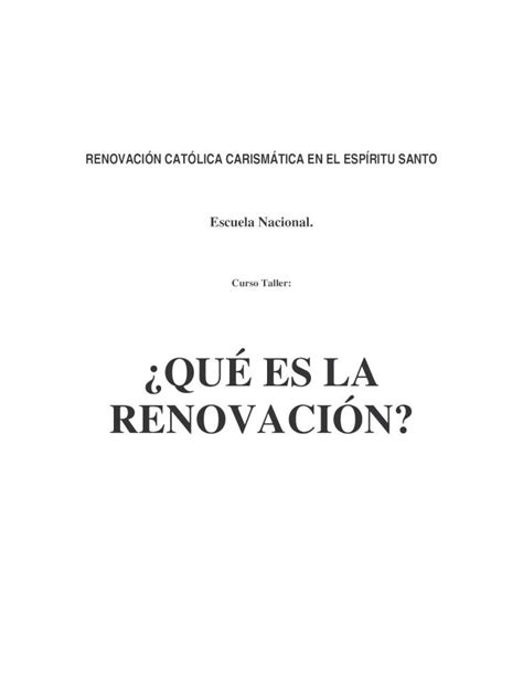 PDF RenovaciÓn CatÓlica CarismÁtica en El EspÍritu Santo DOKUMEN TIPS