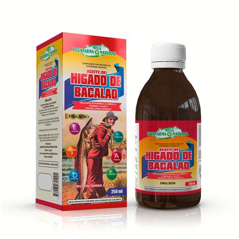 Aceite de Hígado de Bacalao Megaecuafarma Natural