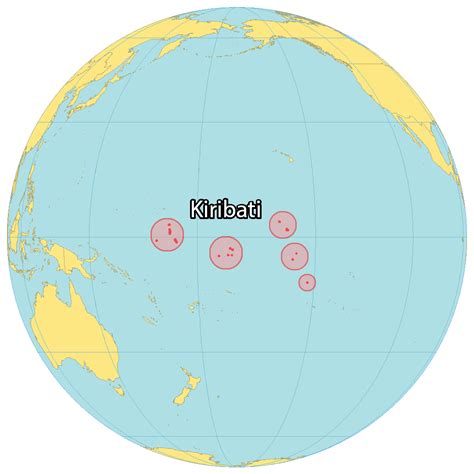 Kiribati Map - Islands and Cities - GIS Geography