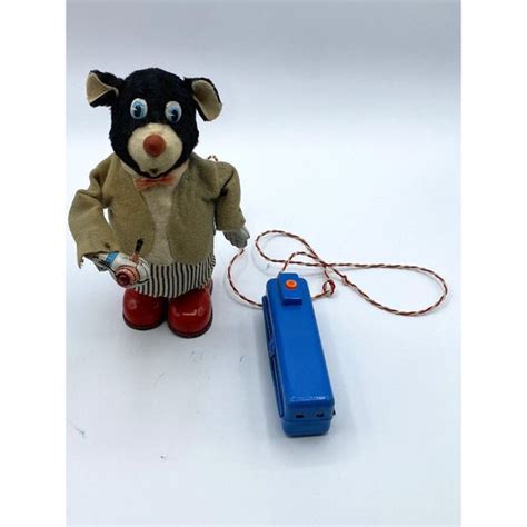 Marusan Toys Remote Control Smoking Papa Bear 95s Marusan Toy Japan Box Battery Operated