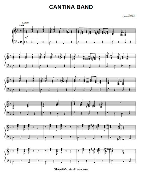 Star Wars Cantina Band Sheet Music - ♪ SHEETMUSIC-FREE.COM