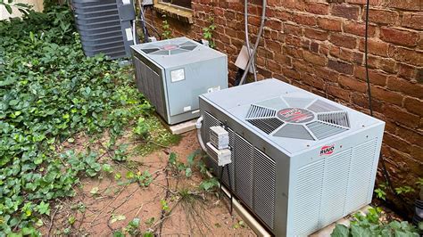 2x 2003 Ruud Achiever Air Conditioners And 2017 Goodman Gsz14 Heat Pump Youtube