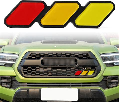 Grille Decor Badge ABS Plastic Emblem With 3 Color Upgrade Universal