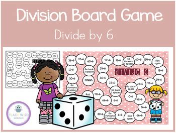 Division Board Game - Divide by 6 - Math Centers - Fun & Engaging Math