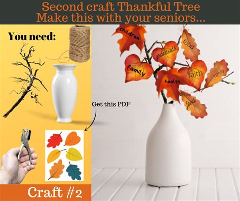 Fall Craft, Fall Activity for Seniors, Fall Craft for Seniors With ...